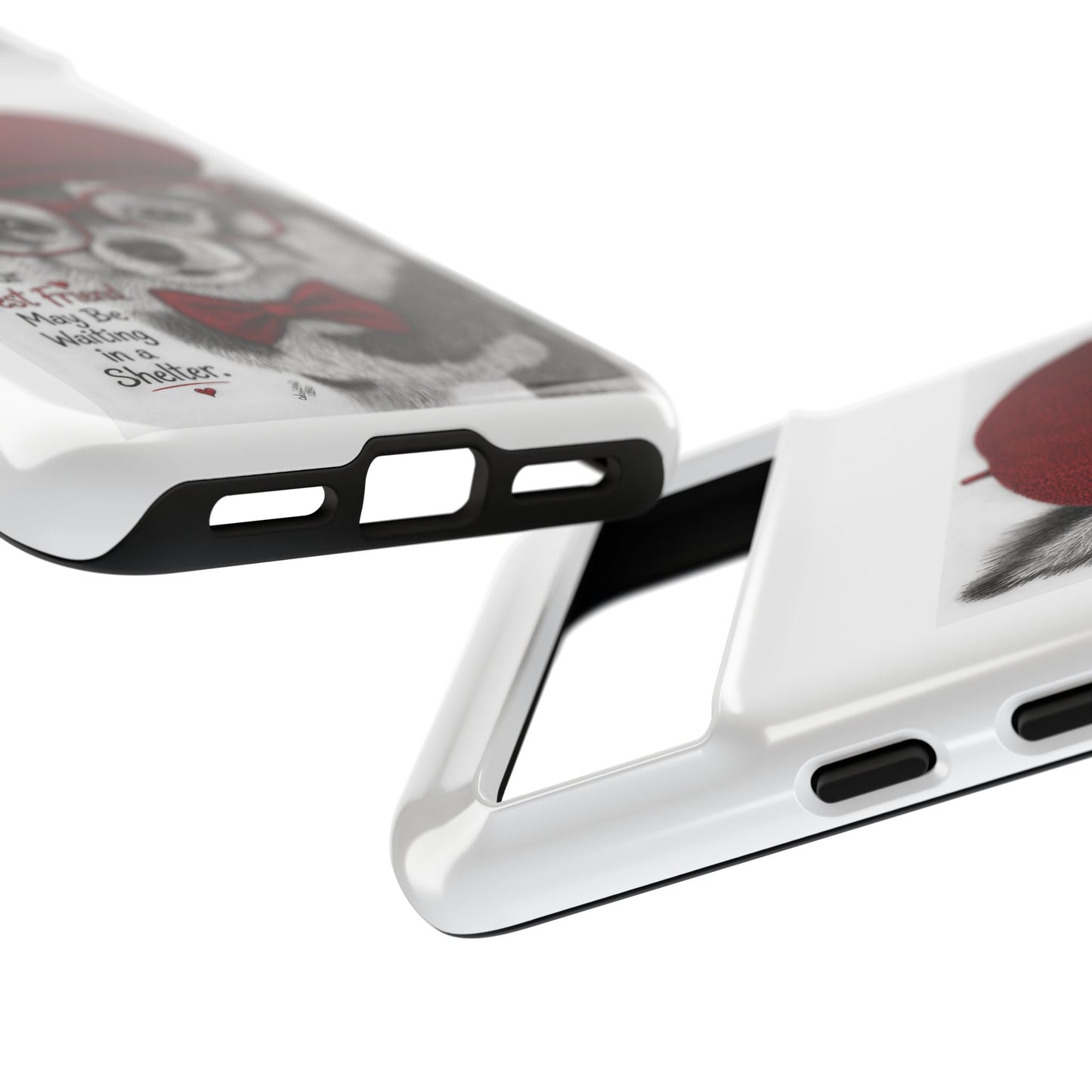 Rescue Pup Art Phone Case – "Your Best Friend May Be Waiting in a Shelter"