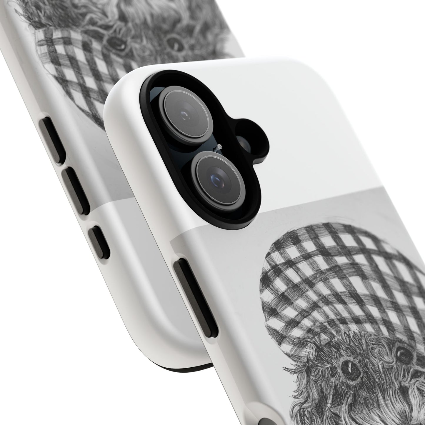 Cute Dog Phone Case — Flannel Elmer  in Plaid Hat