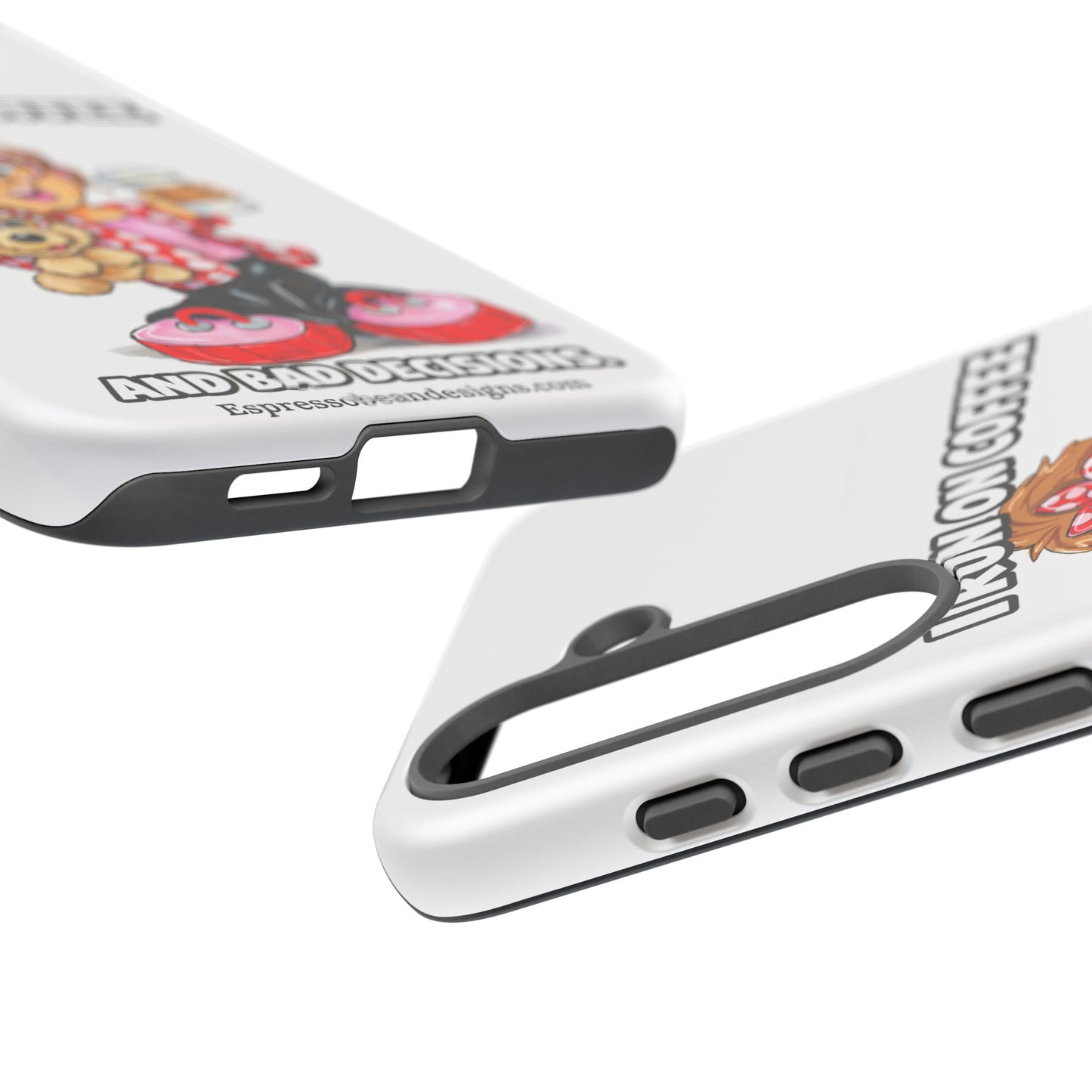 Coffee Lover Phone Case — "I Run on Coffee and Bad Decisions"