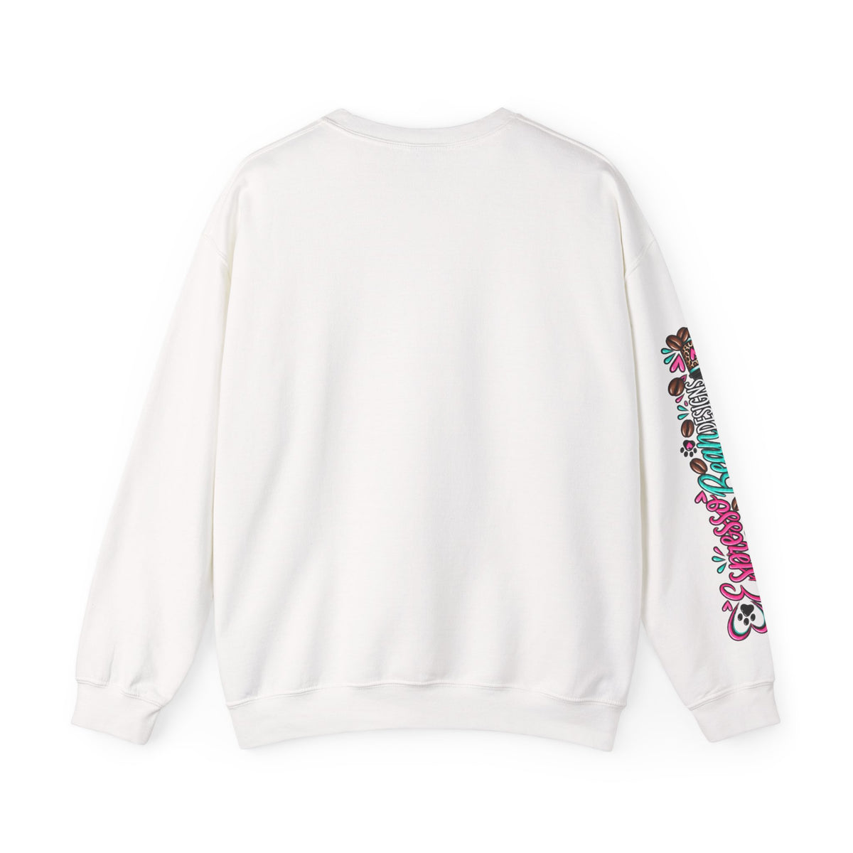 I'm Doing My Best Crewneck Sweatshirt — Cute Girl & Puppy Graphic