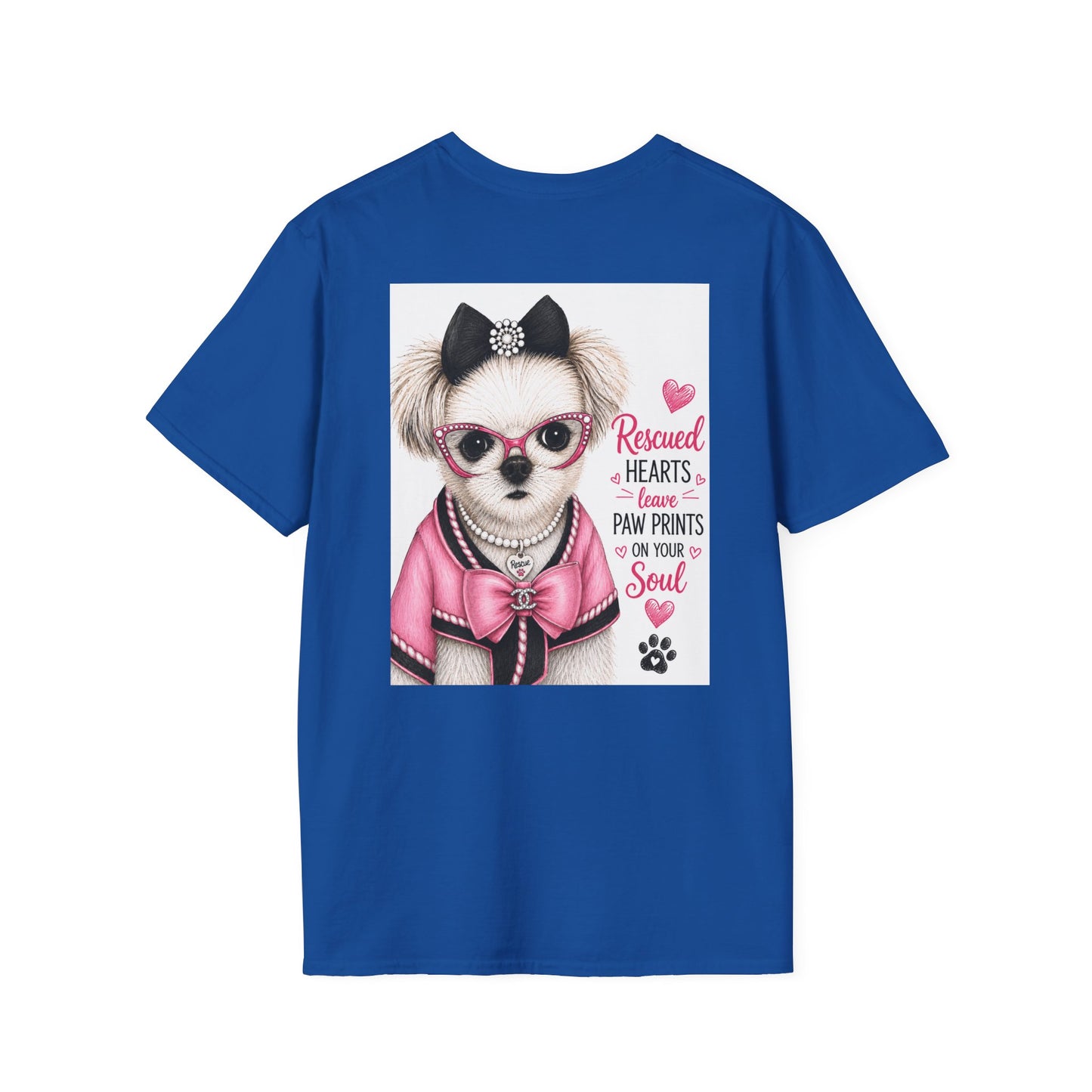 T-shirt. Muffin a real rescued doggie