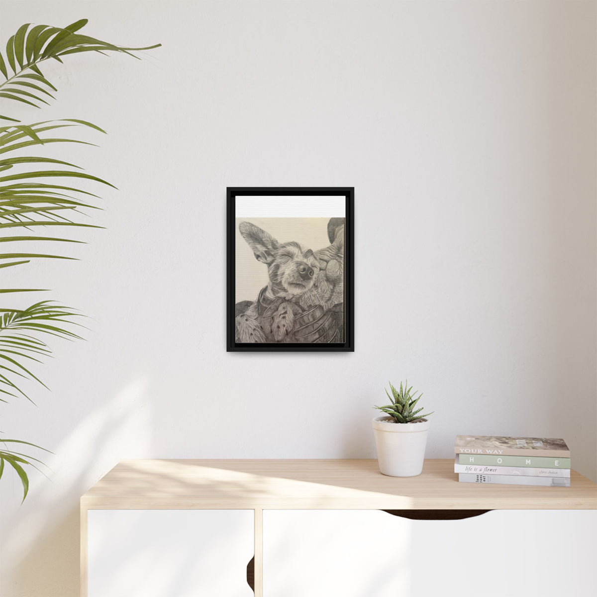 Love needs no address  Matte Canvas (Framed)