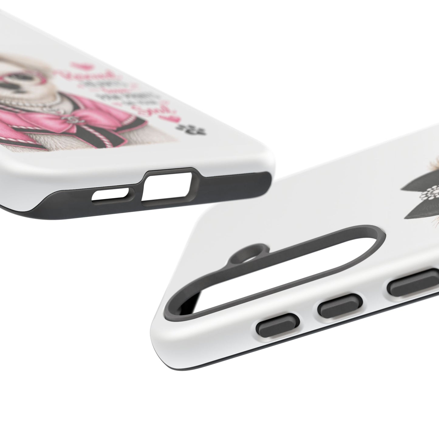 Rescued Hearts Paw Prints Phone Case