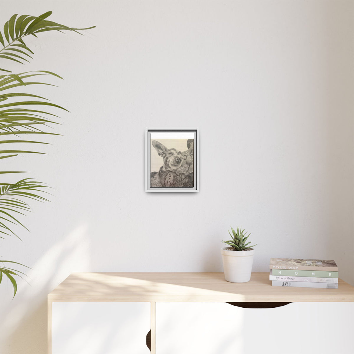 Love needs no address  Matte Canvas (Framed)