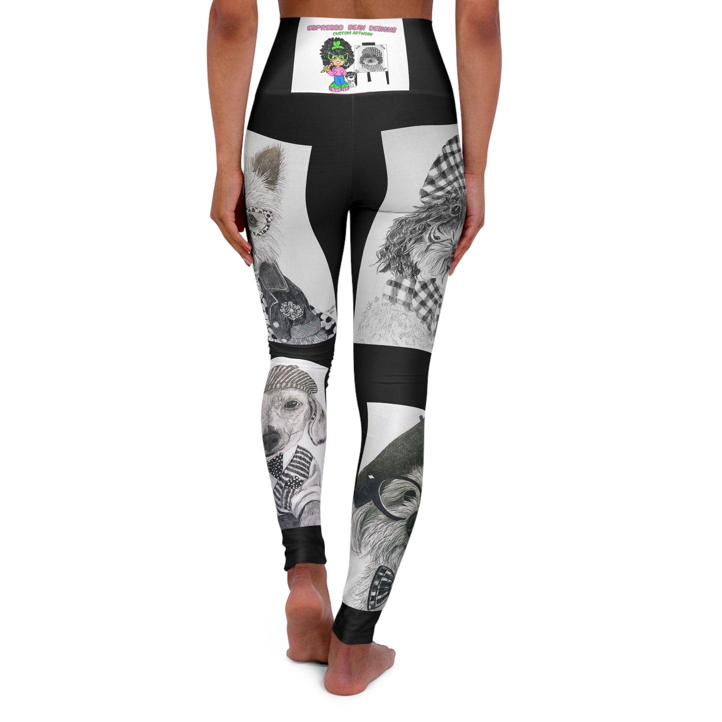 High Waisted Yoga Leggings (AOP)