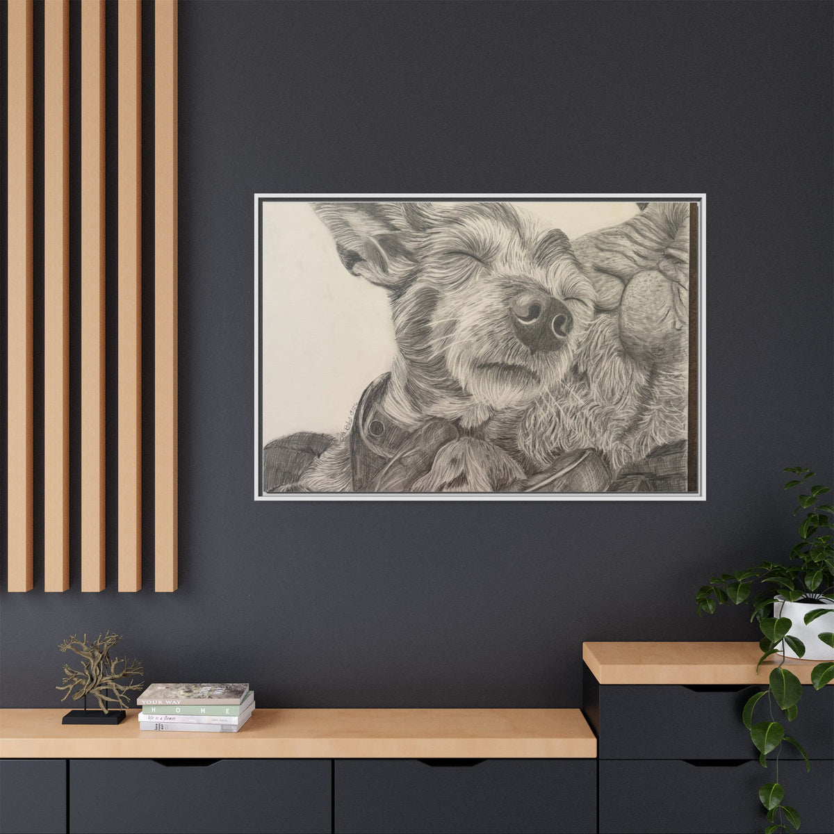 Love needs no address  Matte Canvas (Framed)