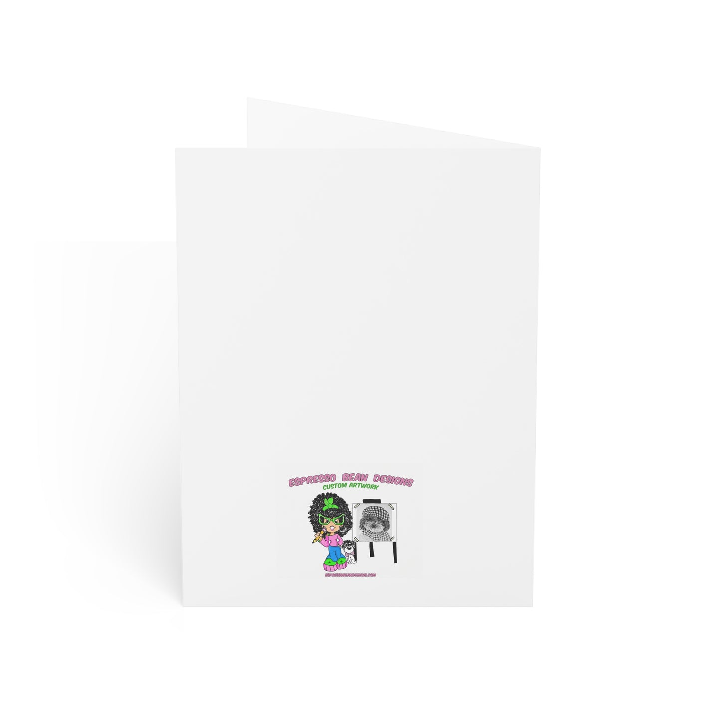 Christmas Dog & Snowman Greeting Card – Merry Christmas Holiday Cards (1, 10, 30, 50 pcs)