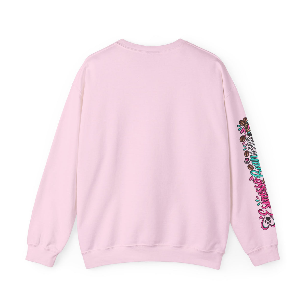 I'm Doing My Best Crewneck Sweatshirt — Cute Girl & Puppy Graphic