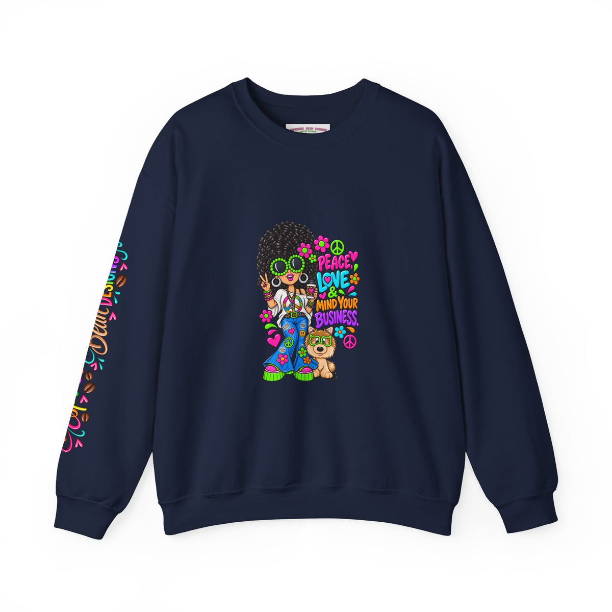 Retro Peace & Love Sweatshirt
