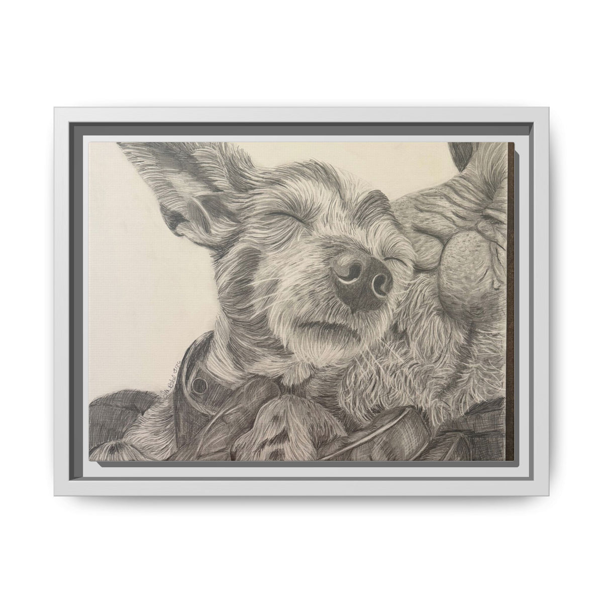 Love needs no address  Matte Canvas (Framed)