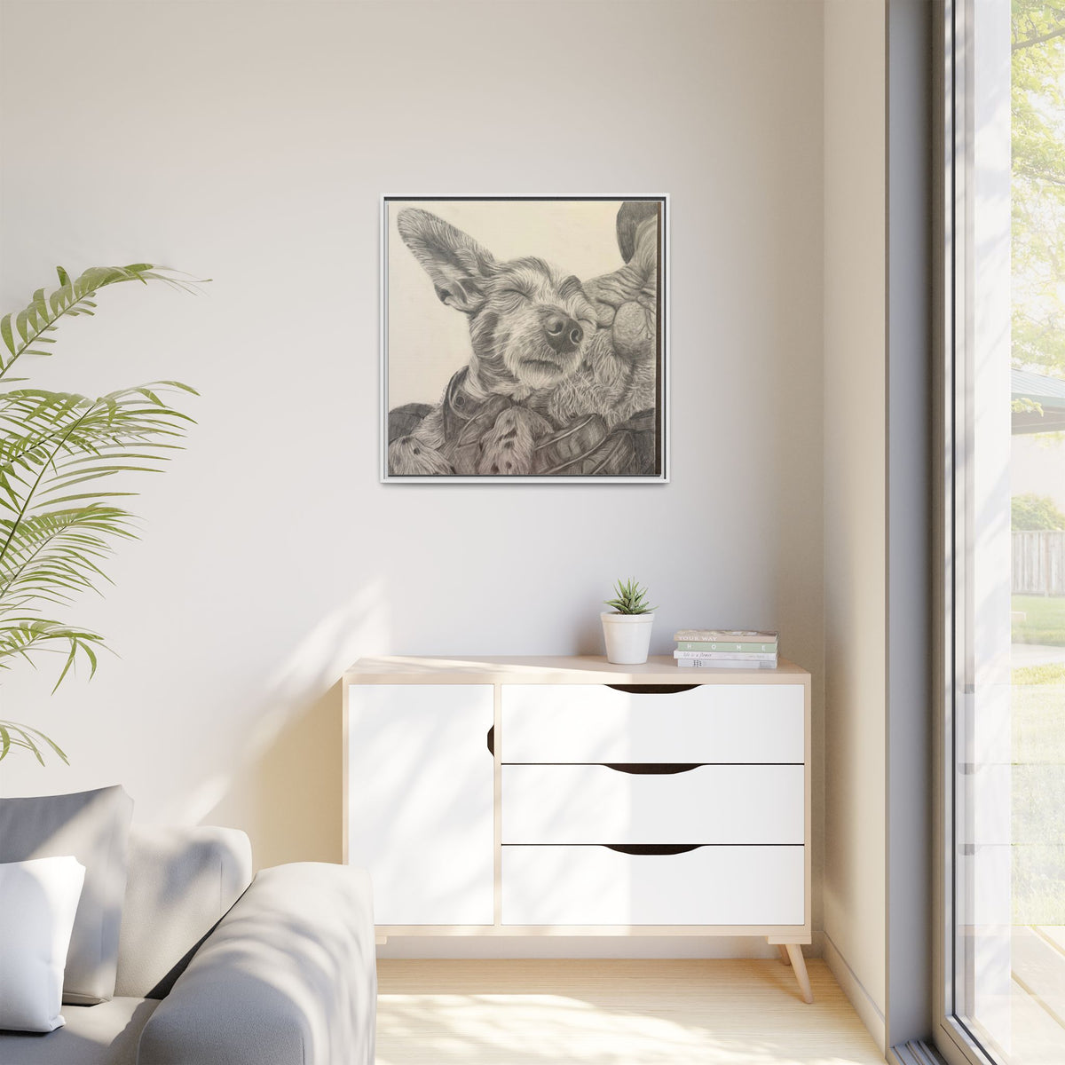 Love needs no address  Matte Canvas (Framed)