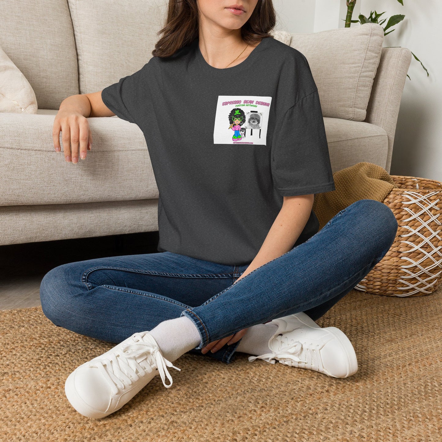 T-shirt. Muffin a real rescued doggie