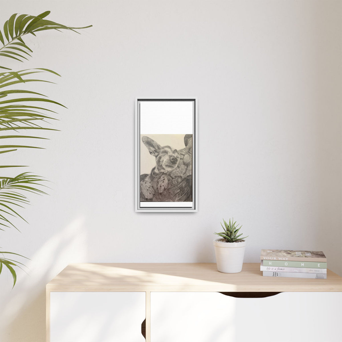 Love needs no address  Matte Canvas (Framed)