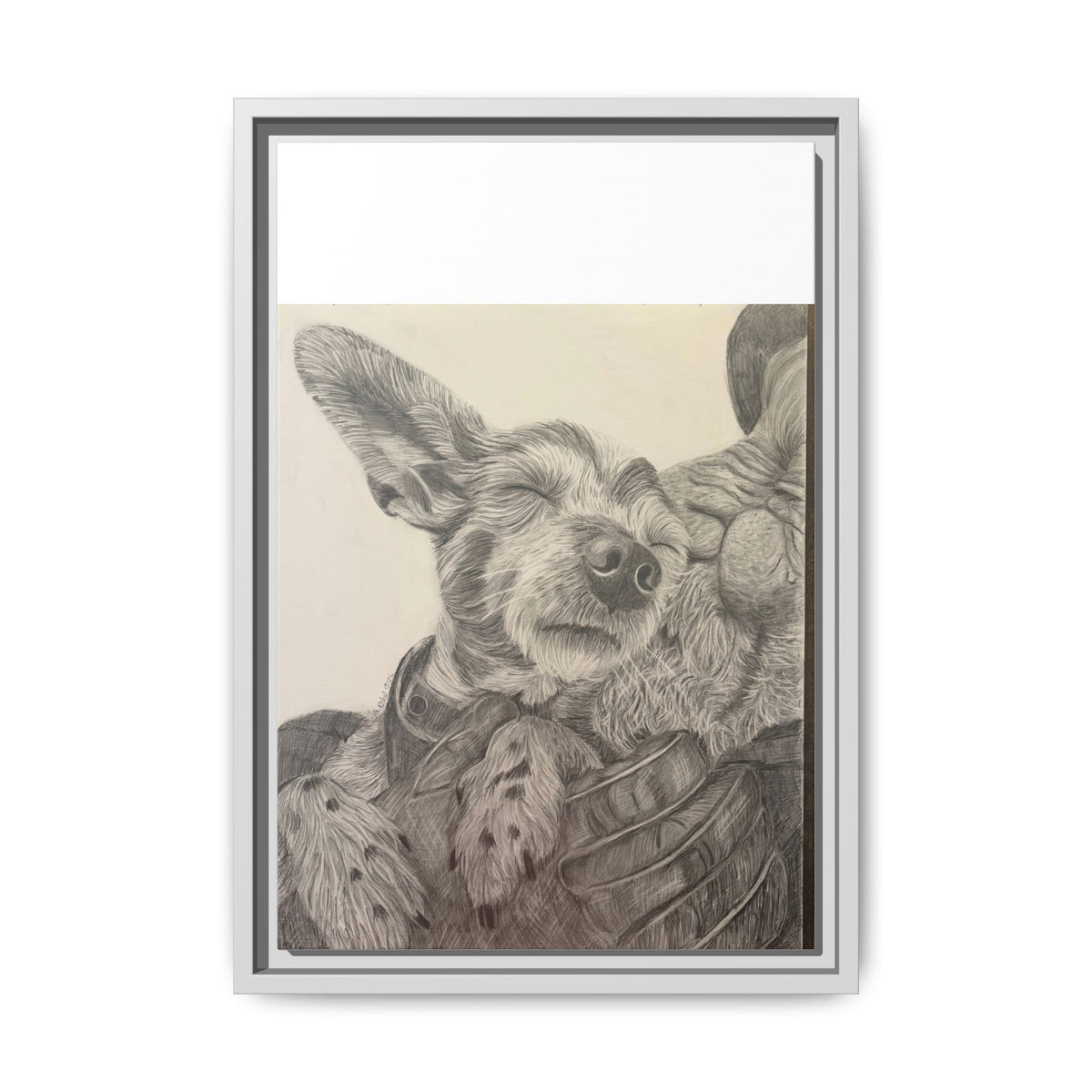 Love needs no address  Matte Canvas (Framed)