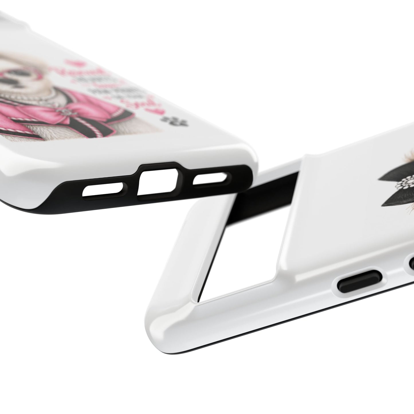 Rescued Hearts Paw Prints Phone Case