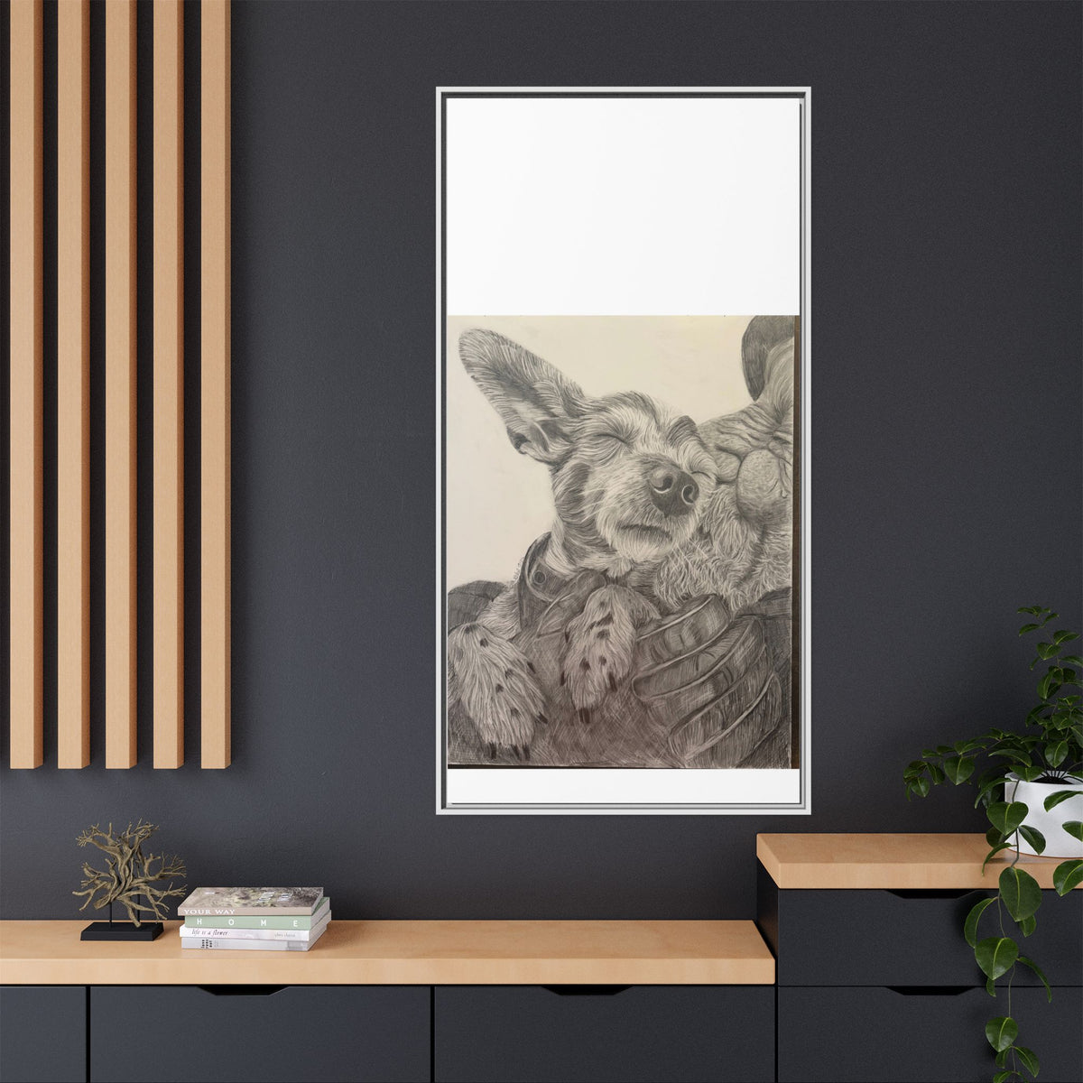 Love needs no address  Matte Canvas (Framed)