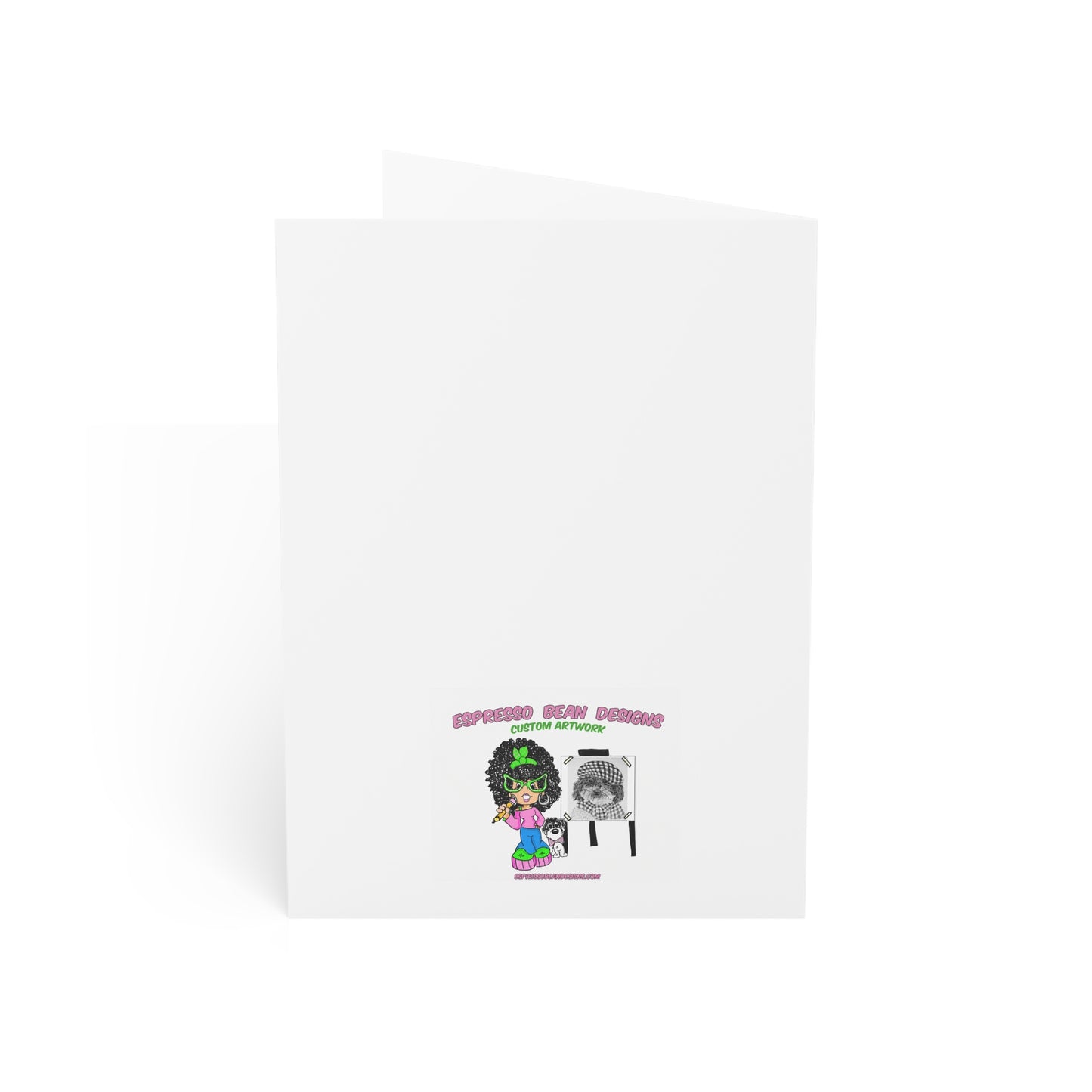 Christmas Puppy Holiday Greeting Cards — 'Wishing You Peace, Love & Happy Memories' (1/10/30/50pcs)