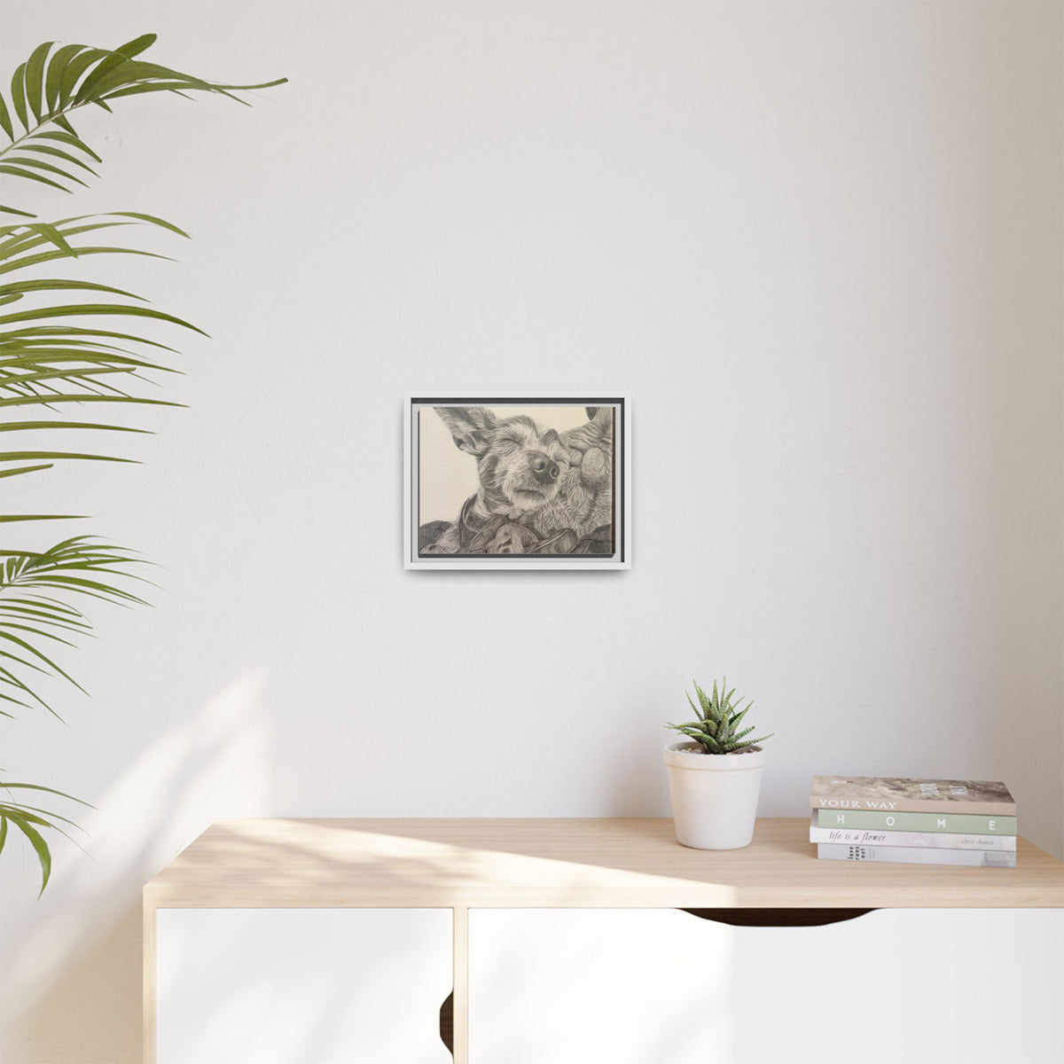 Love needs no address  Matte Canvas (Framed)