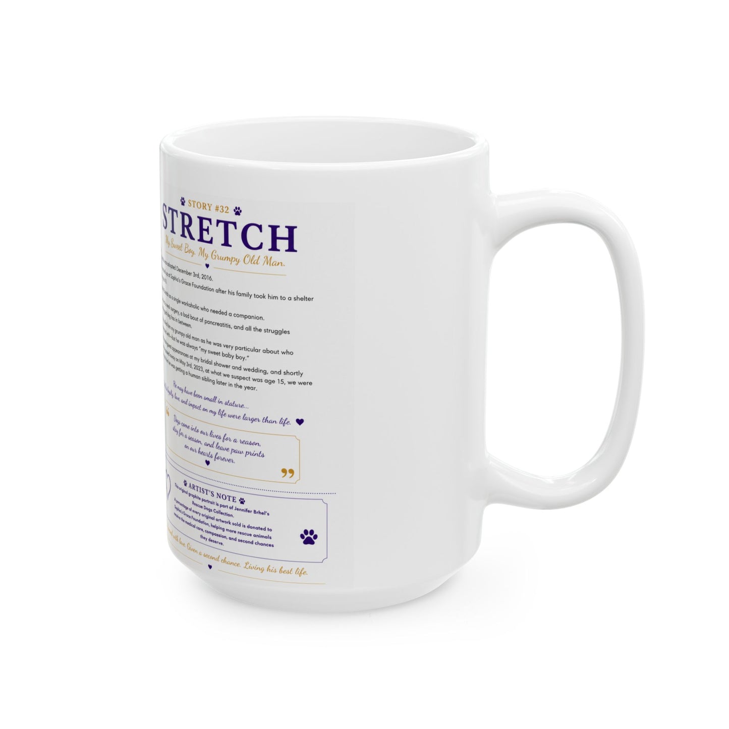 Stretch Ceramic Mug —  (11oz/15oz)