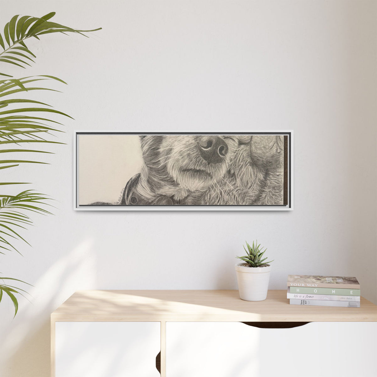 Love needs no address  Matte Canvas (Framed)