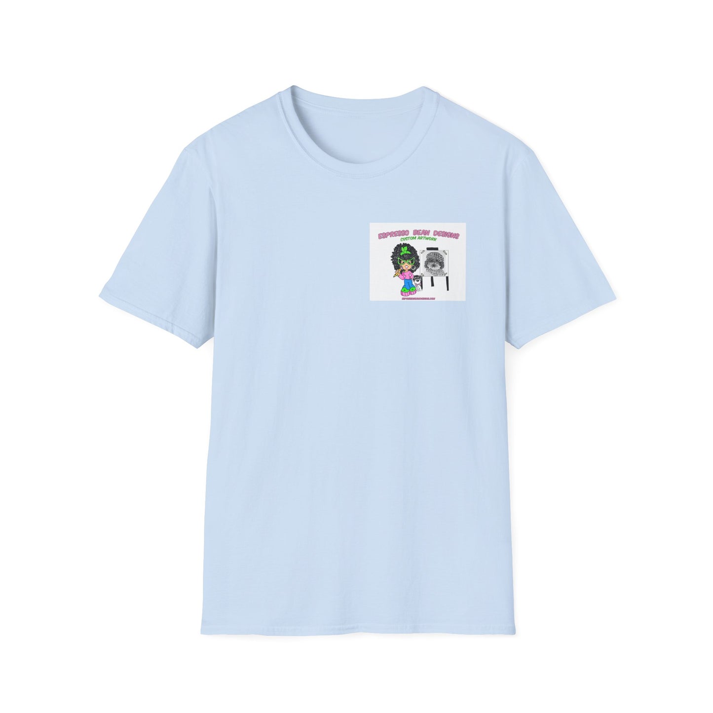 T-Shirt — Perky Pearl and Latte. I try not to bite