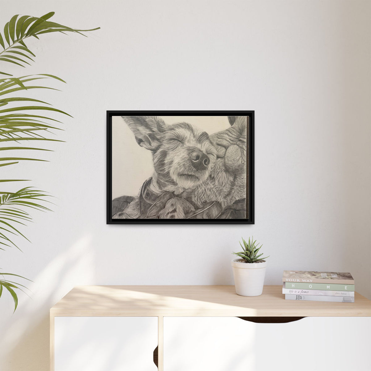 Love needs no address  Matte Canvas (Framed)
