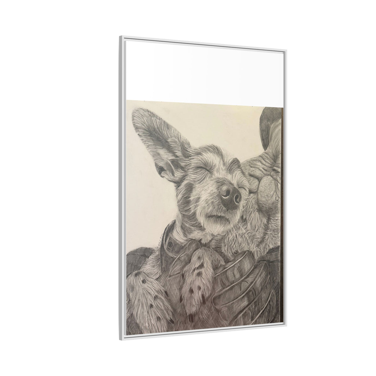 Love needs no address  Matte Canvas (Framed)