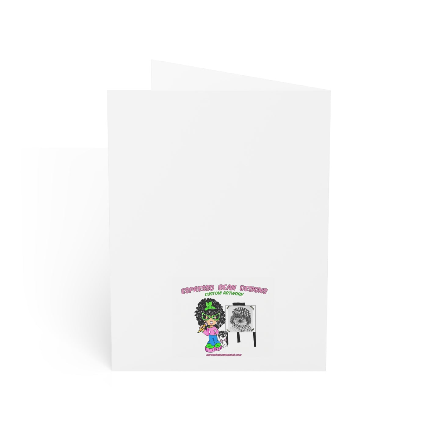 Pet Sympathy Greeting Card — “You Left Paw Prints on Our Hearts” Memorial Card (Single or Bulk)