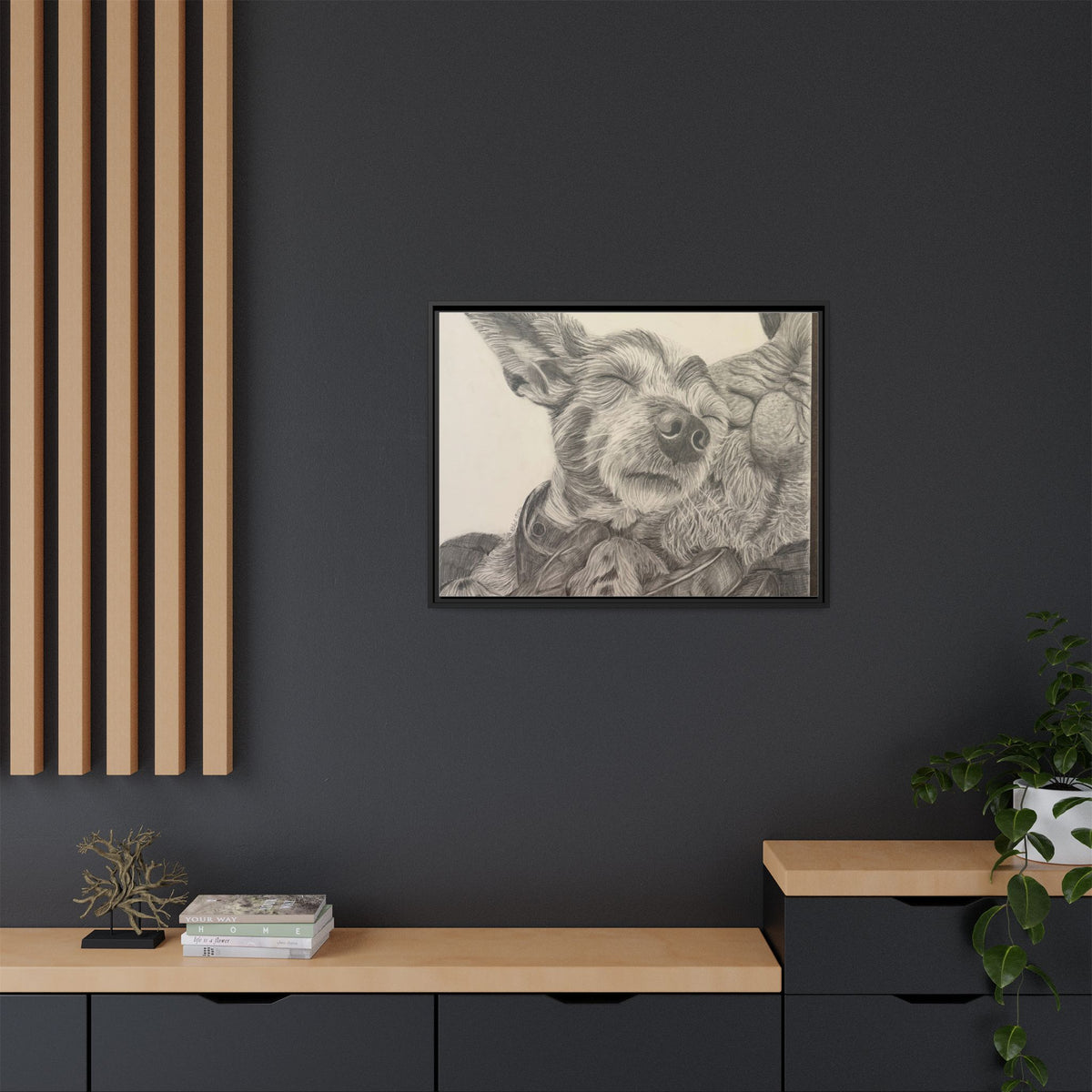 Love needs no address  Matte Canvas (Framed)