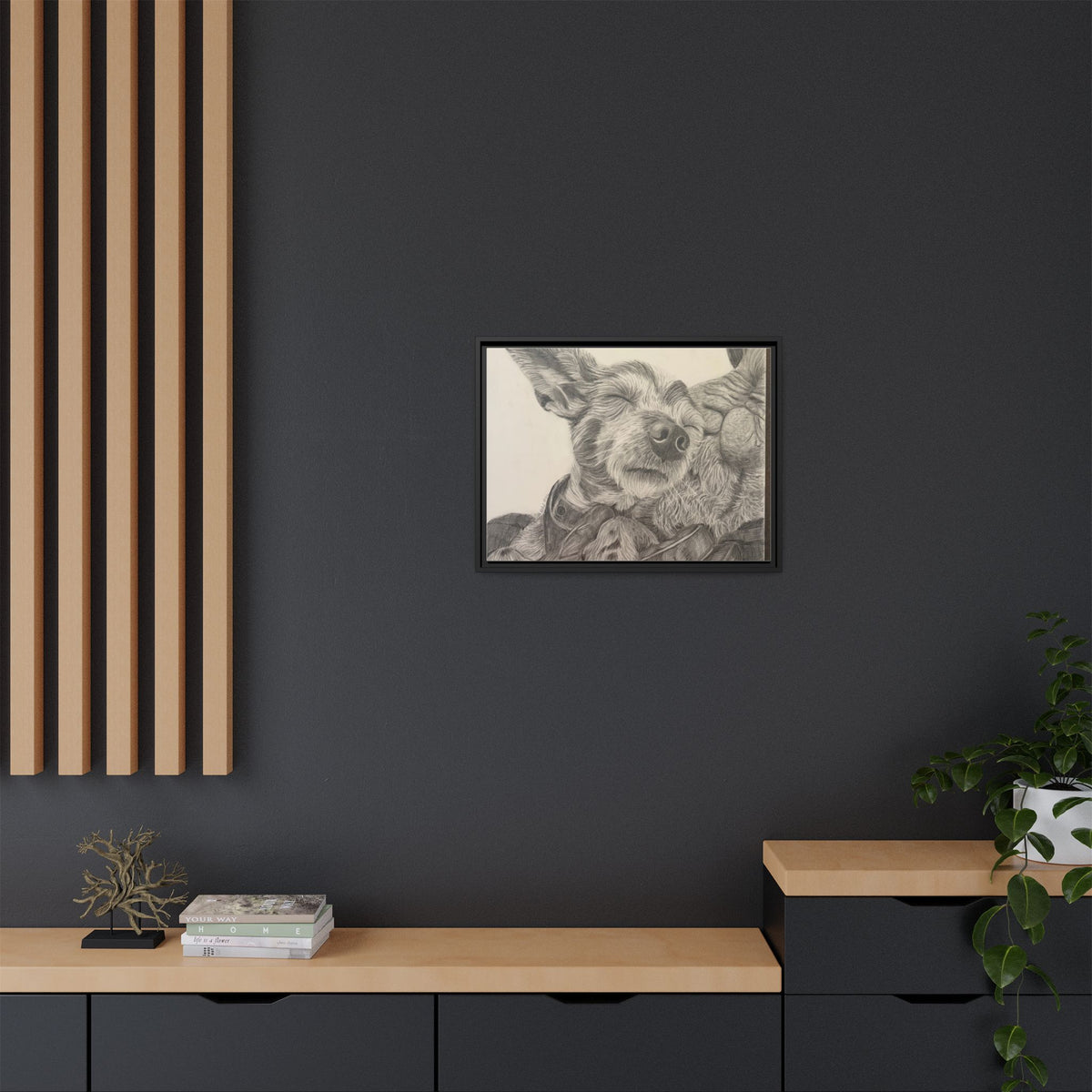 Love needs no address  Matte Canvas (Framed)