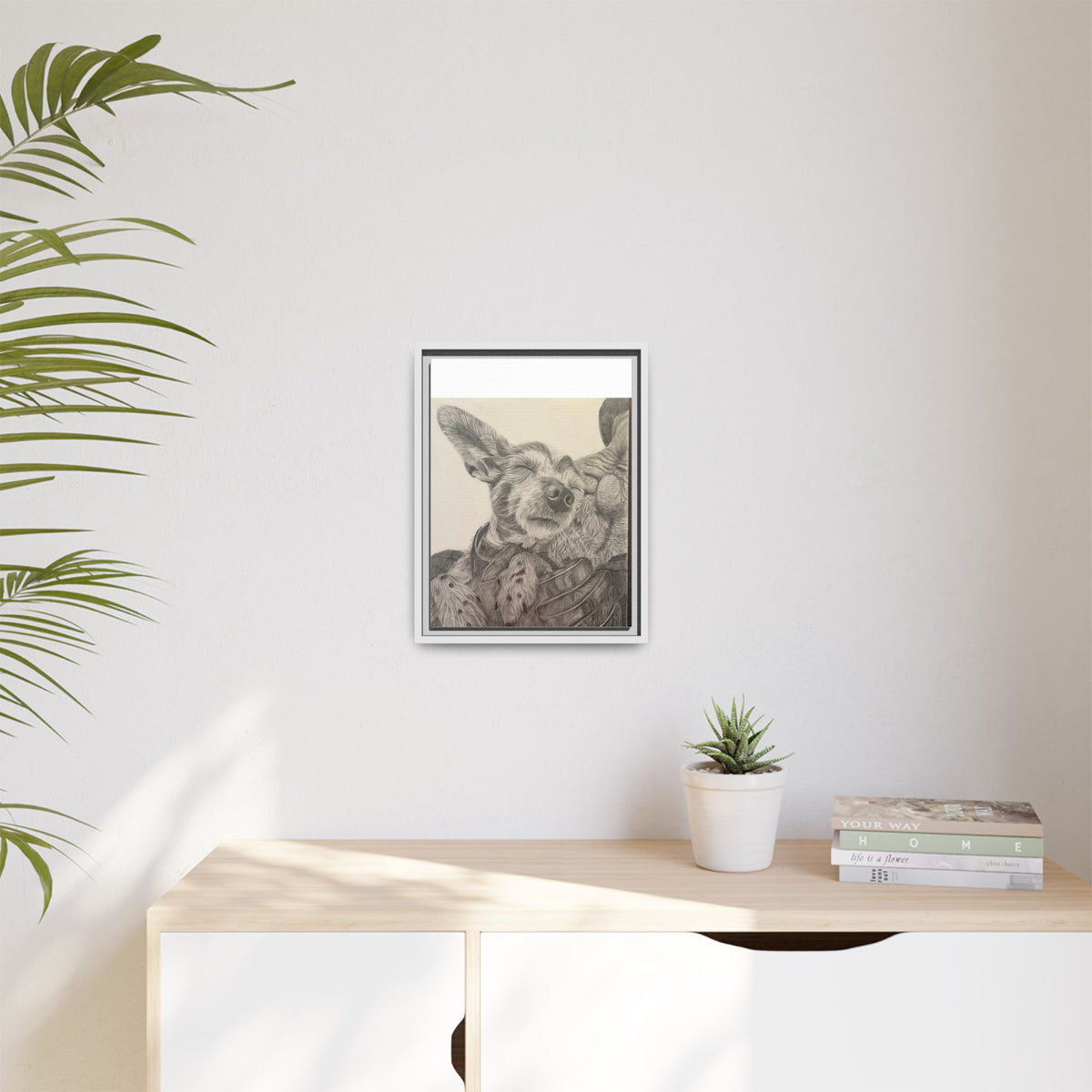Love needs no address  Matte Canvas (Framed)
