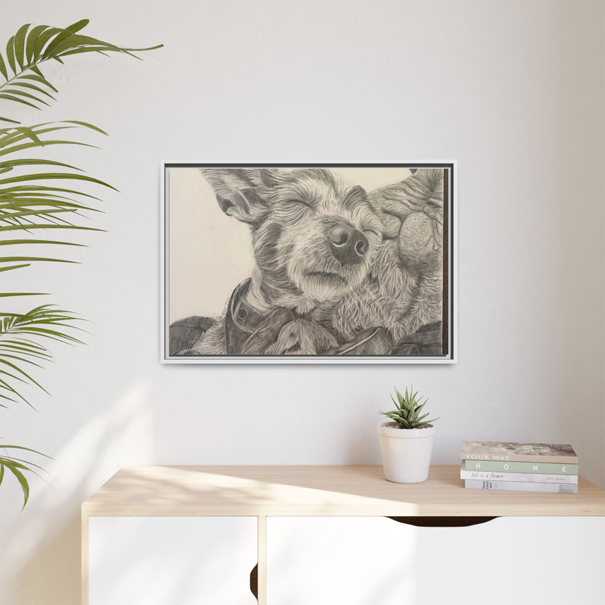 Love needs no address  Matte Canvas (Framed)