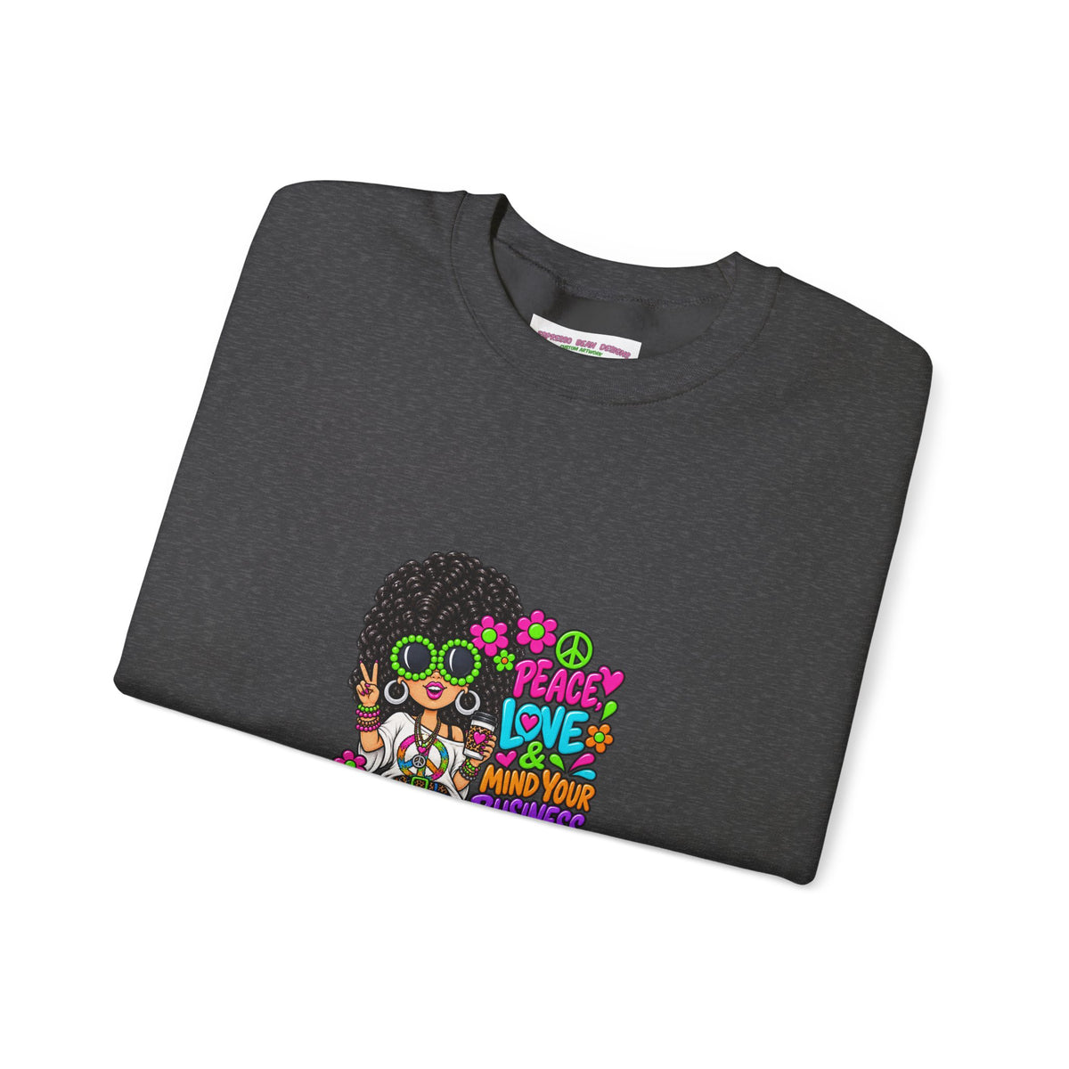 Retro Peace & Love Sweatshirt