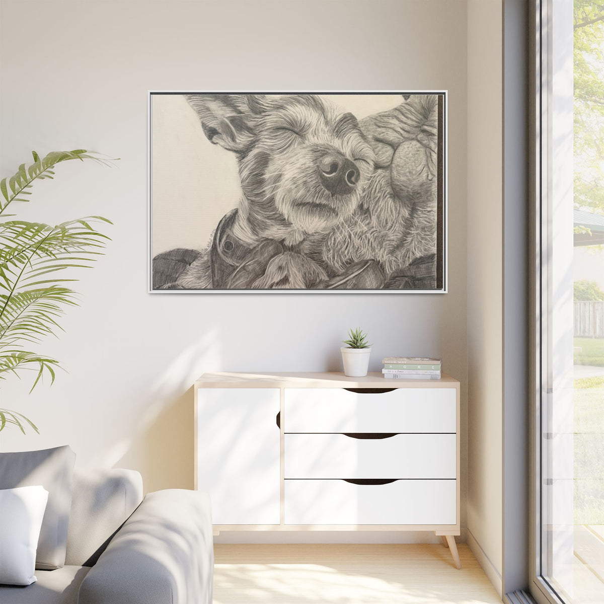 Love needs no address  Matte Canvas (Framed)