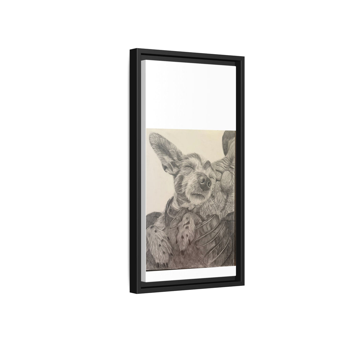 Love needs no address  Matte Canvas (Framed)