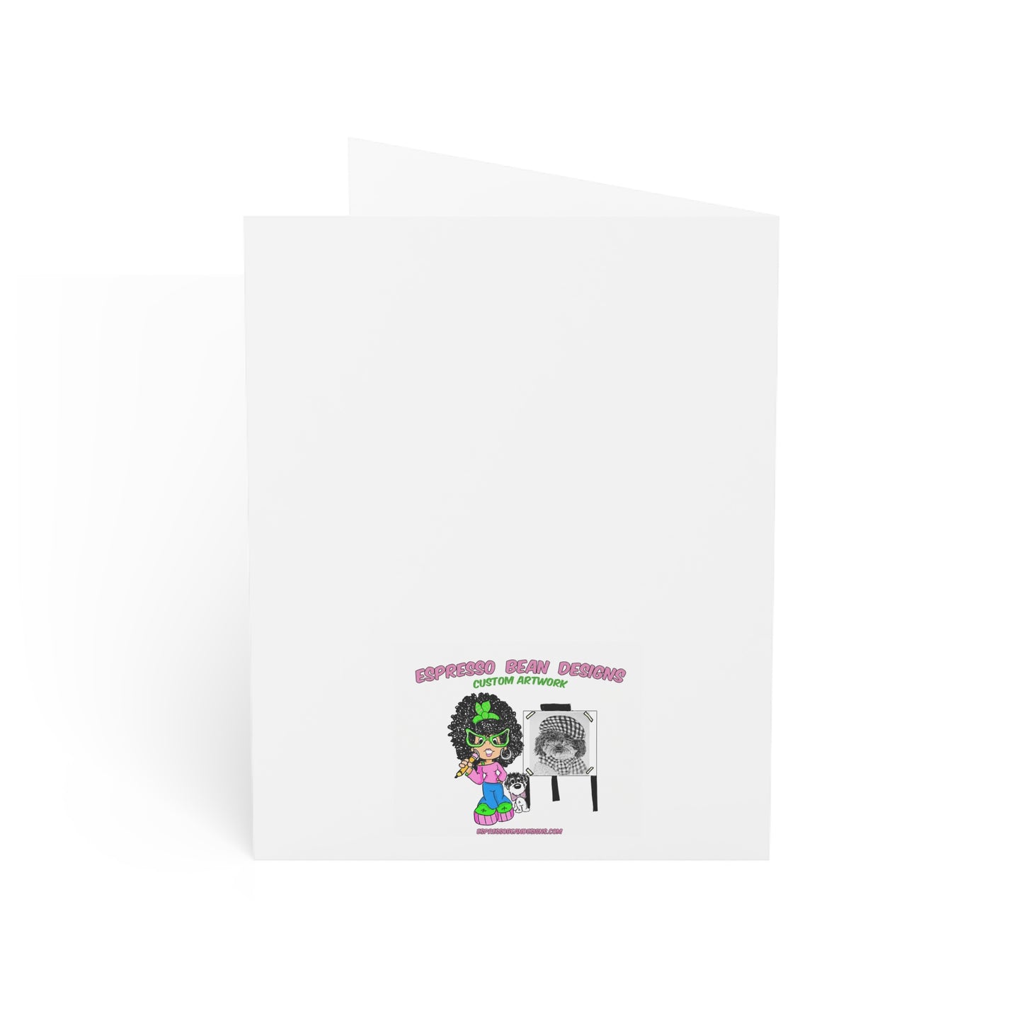 Christmas Puppy Holiday Greeting Cards — 'Wishing You Peace, Love & Happy Memories' (1/10/30/50pcs)