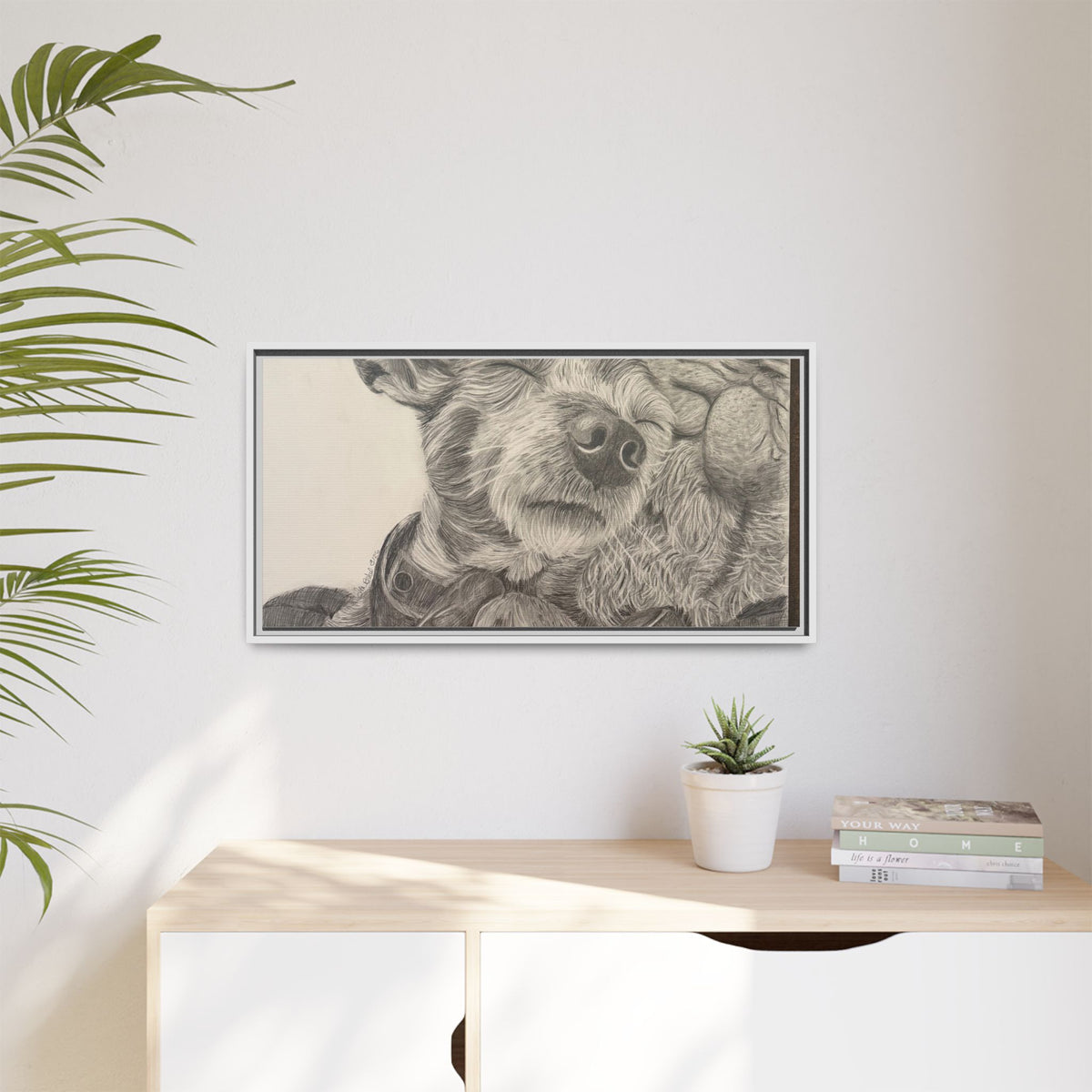 Love needs no address  Matte Canvas (Framed)