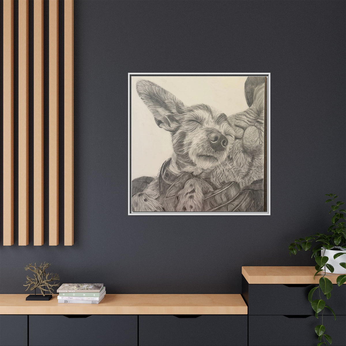 Love needs no address  Matte Canvas (Framed)