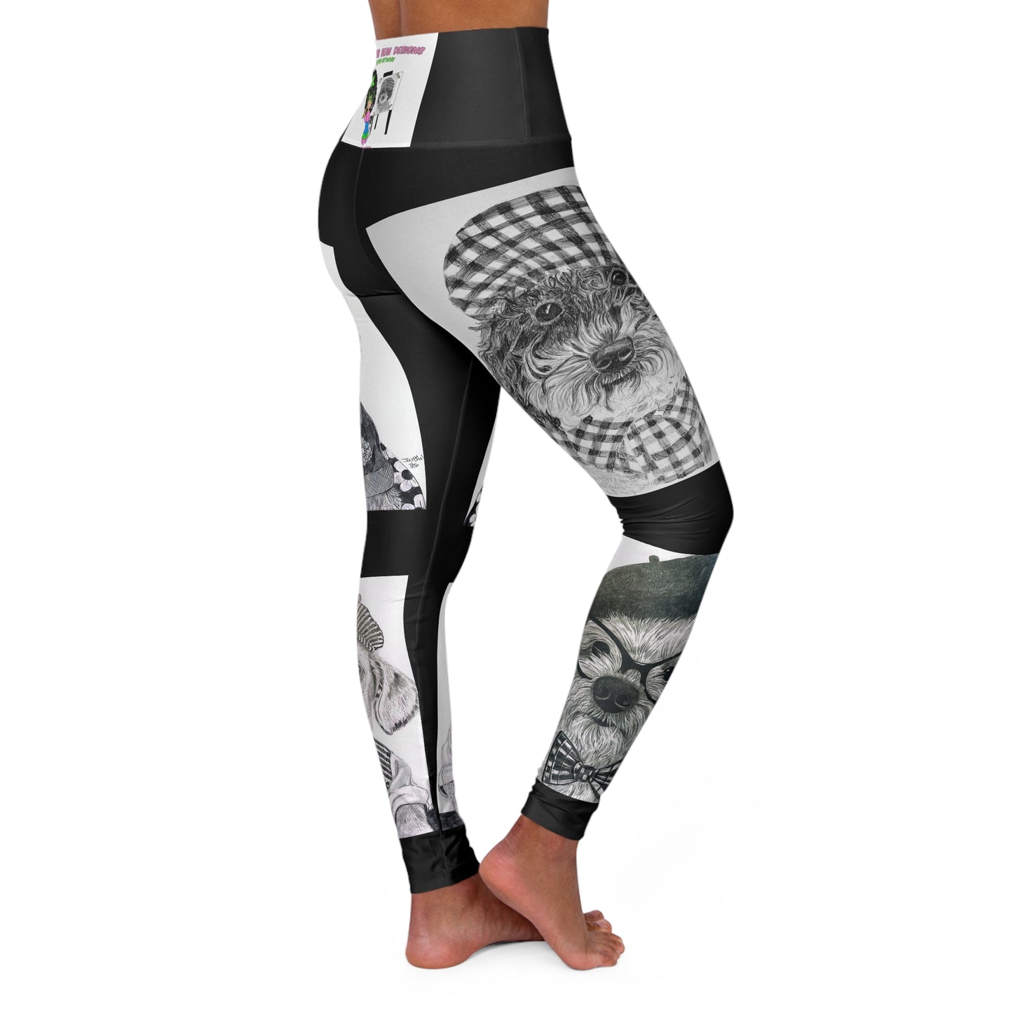 High Waisted Yoga Leggings (AOP)