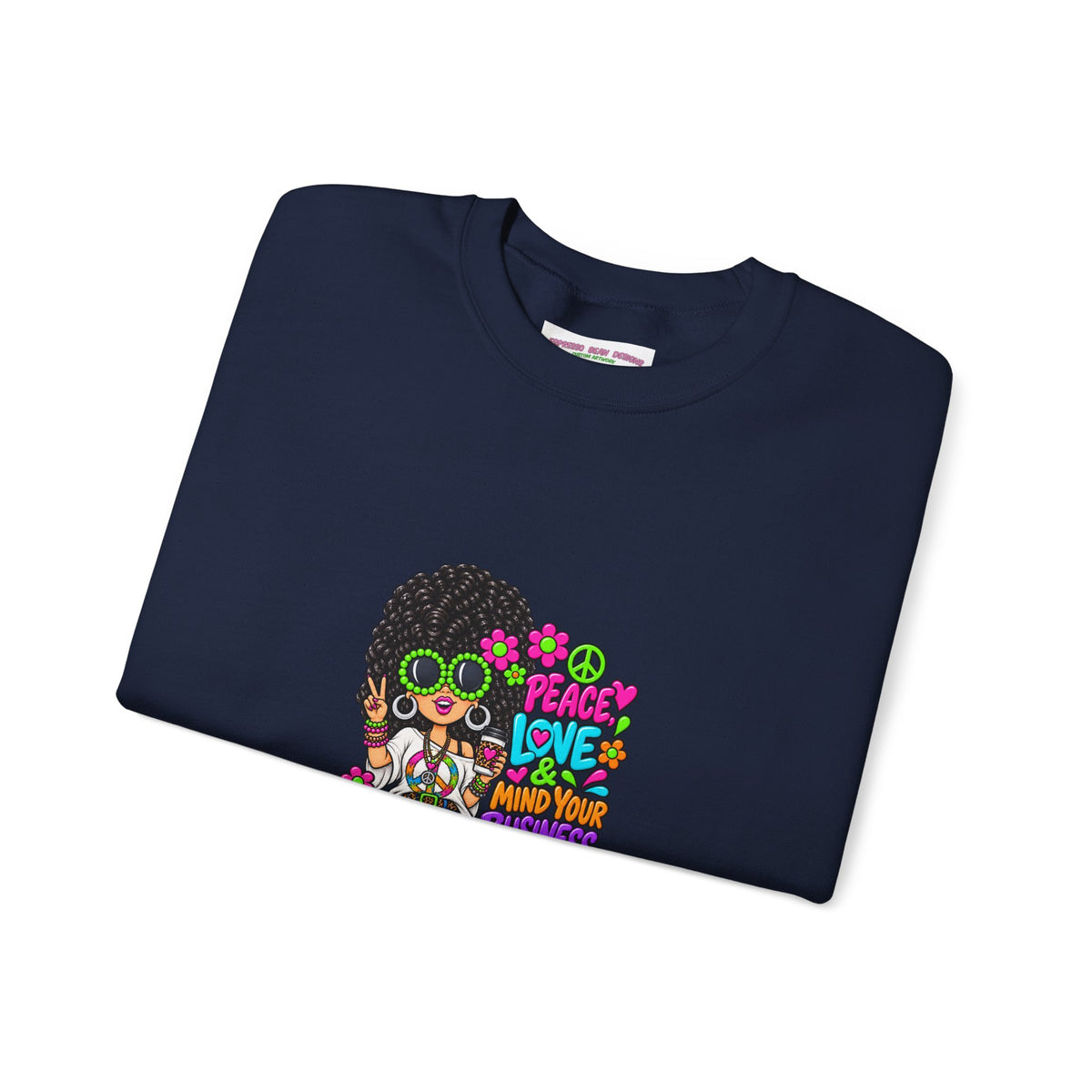 Retro Peace & Love Sweatshirt