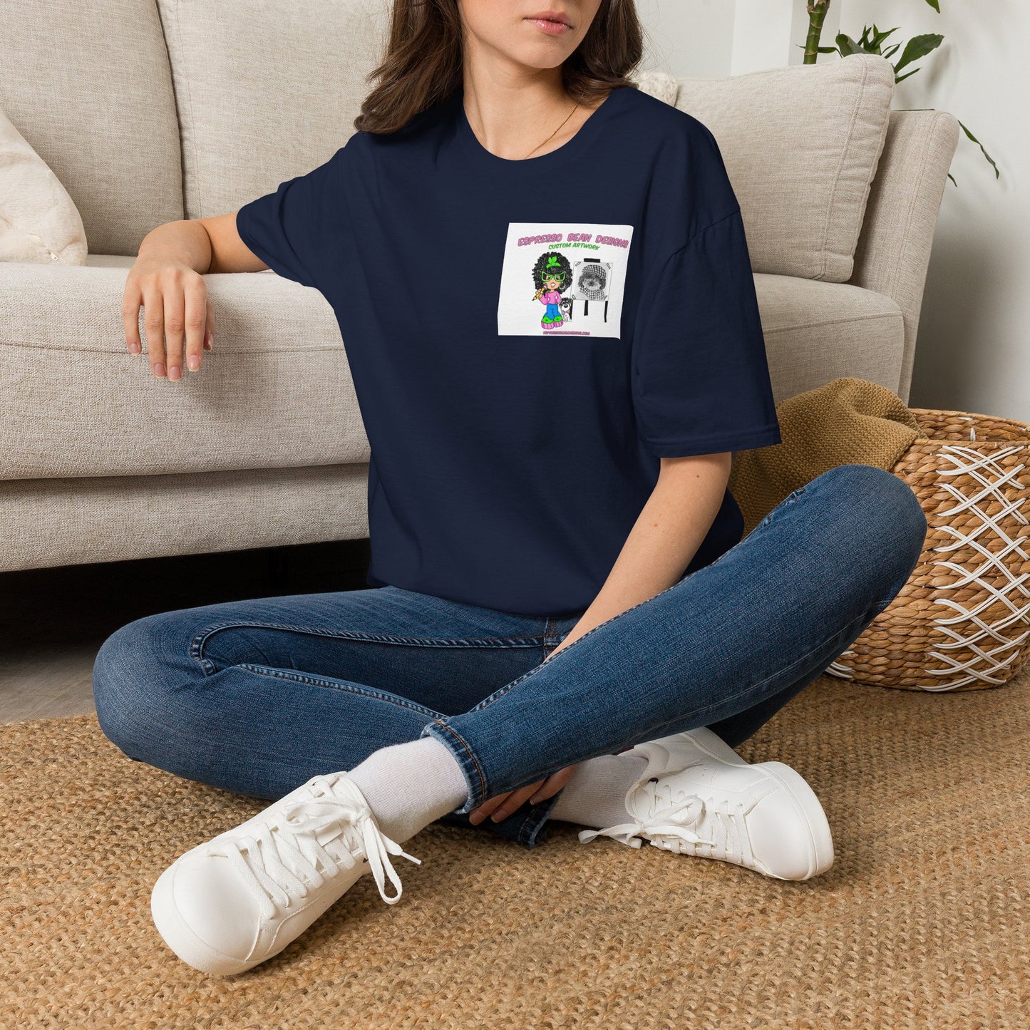 T-shirt. Muffin a real rescued doggie