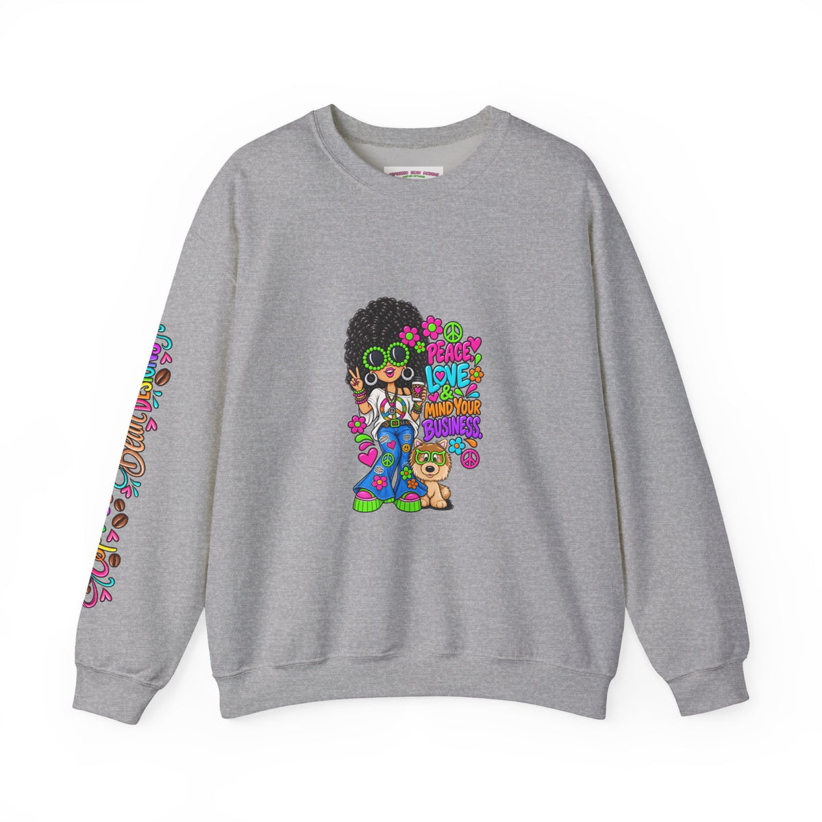 Retro Peace & Love Sweatshirt