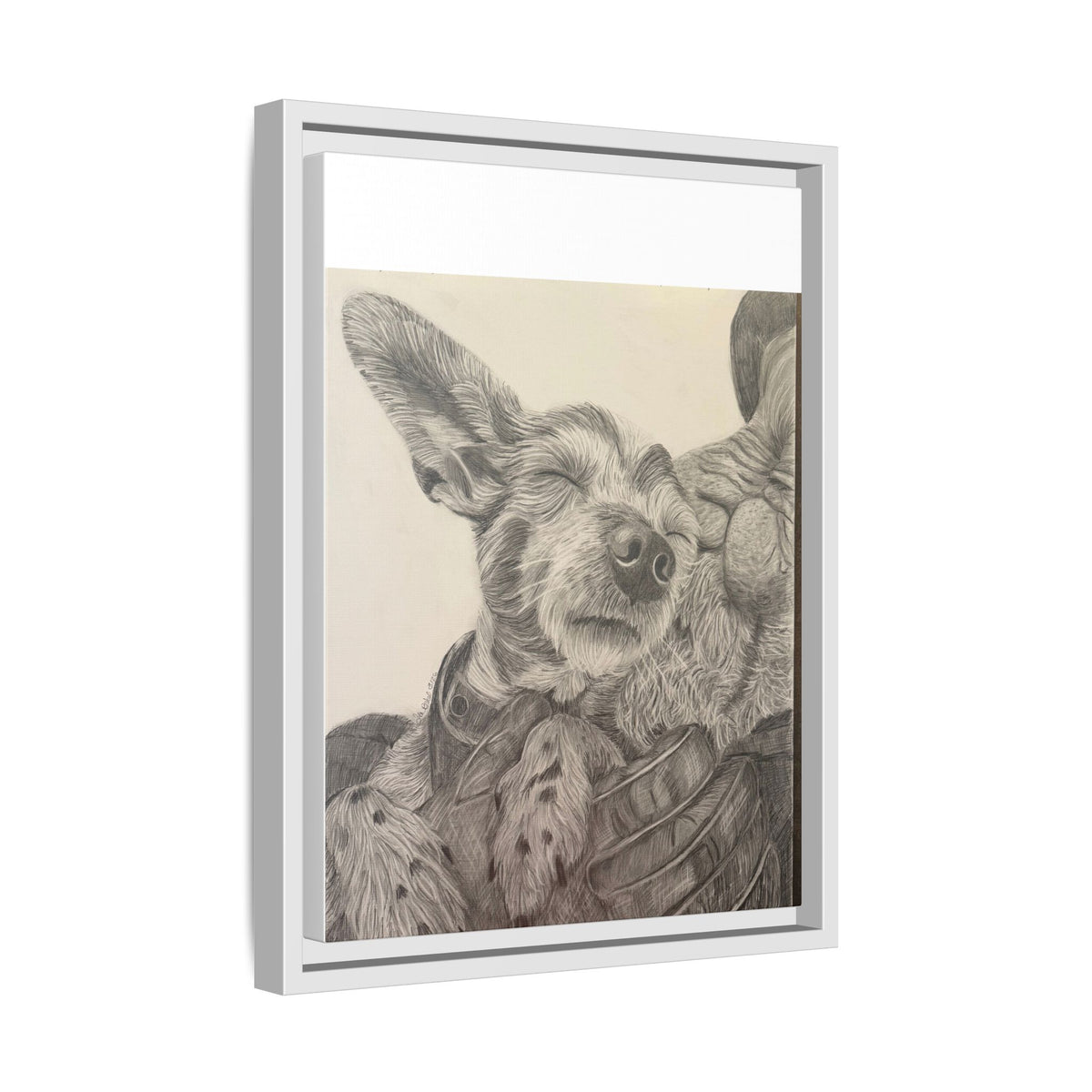 Love needs no address  Matte Canvas (Framed)
