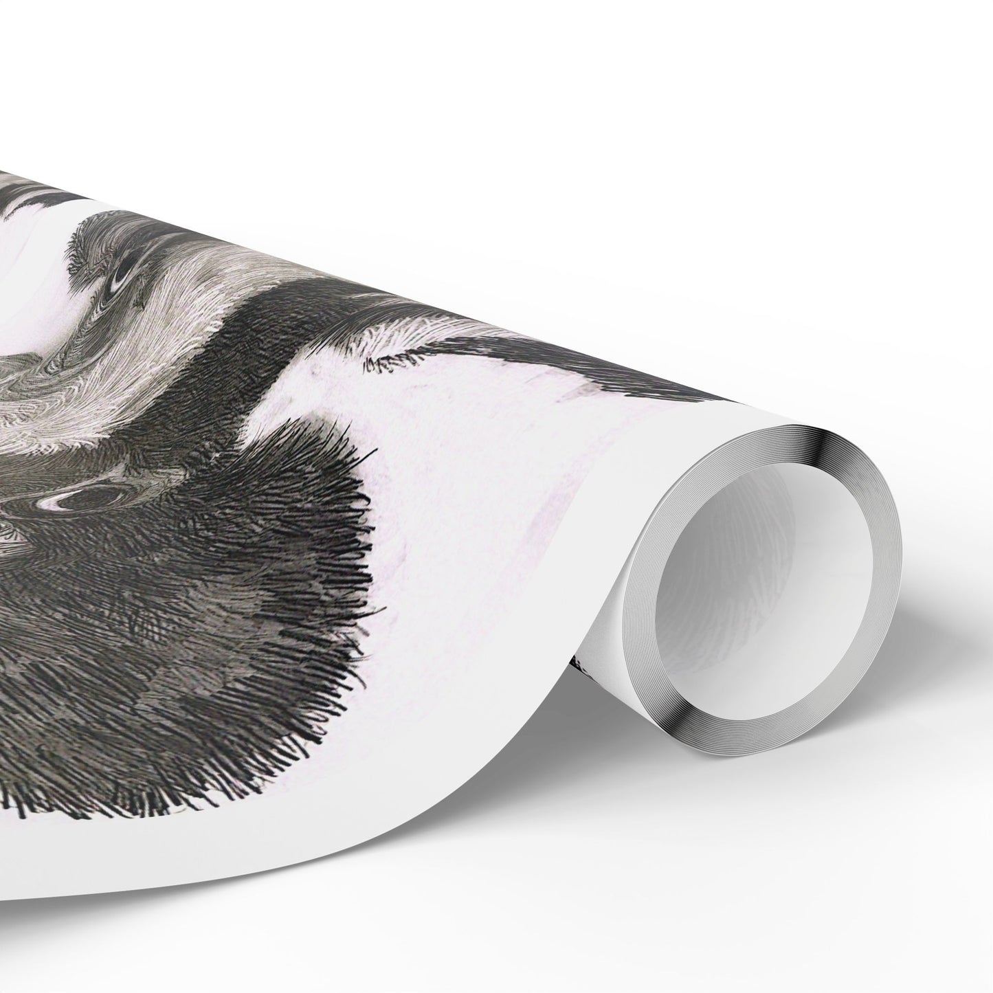Cow Pattern Wrapping Paper — Black & White Animal Print Gift Wrap