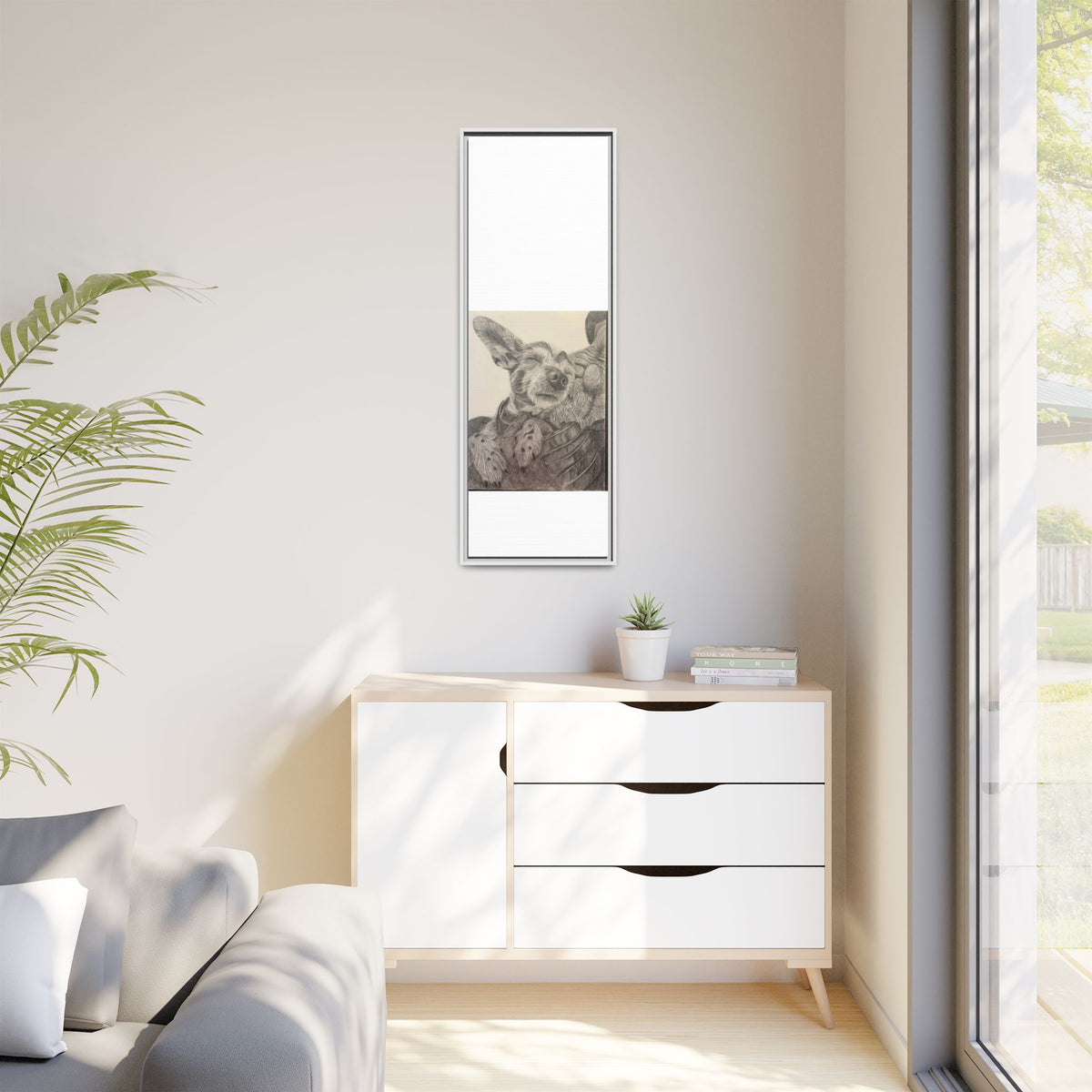 Love needs no address  Matte Canvas (Framed)