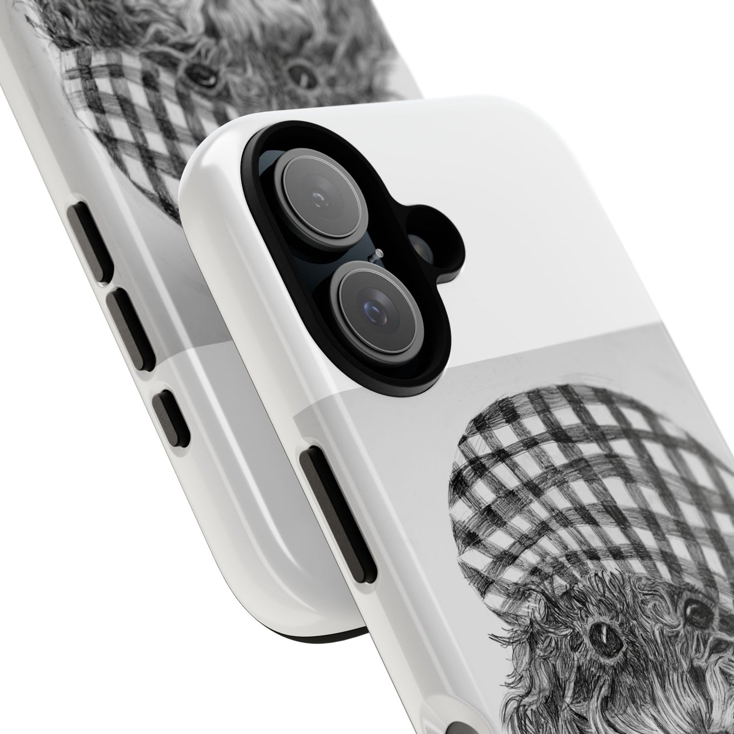 Cute Dog Phone Case — Flannel Elmer  in Plaid Hat