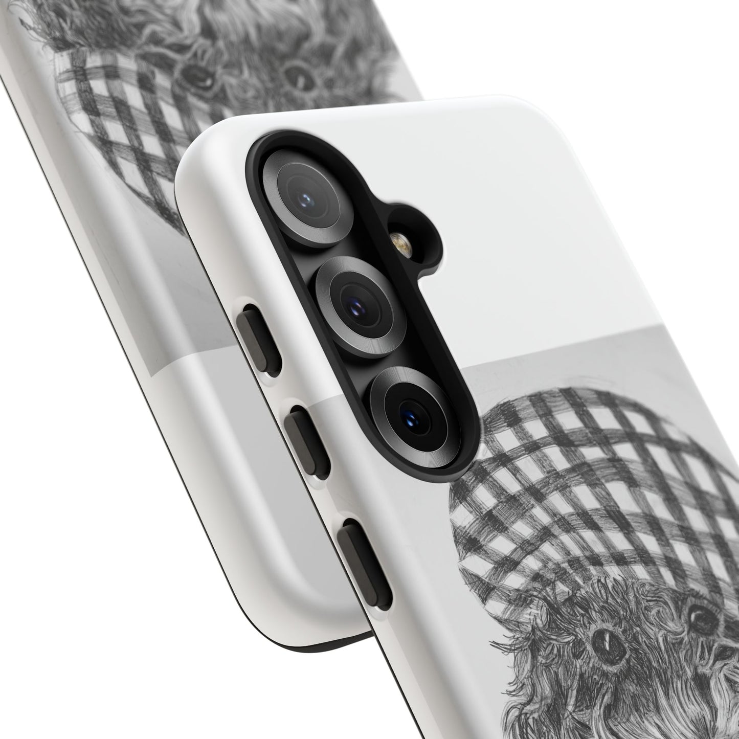 Cute Dog Phone Case — Flannel Elmer  in Plaid Hat