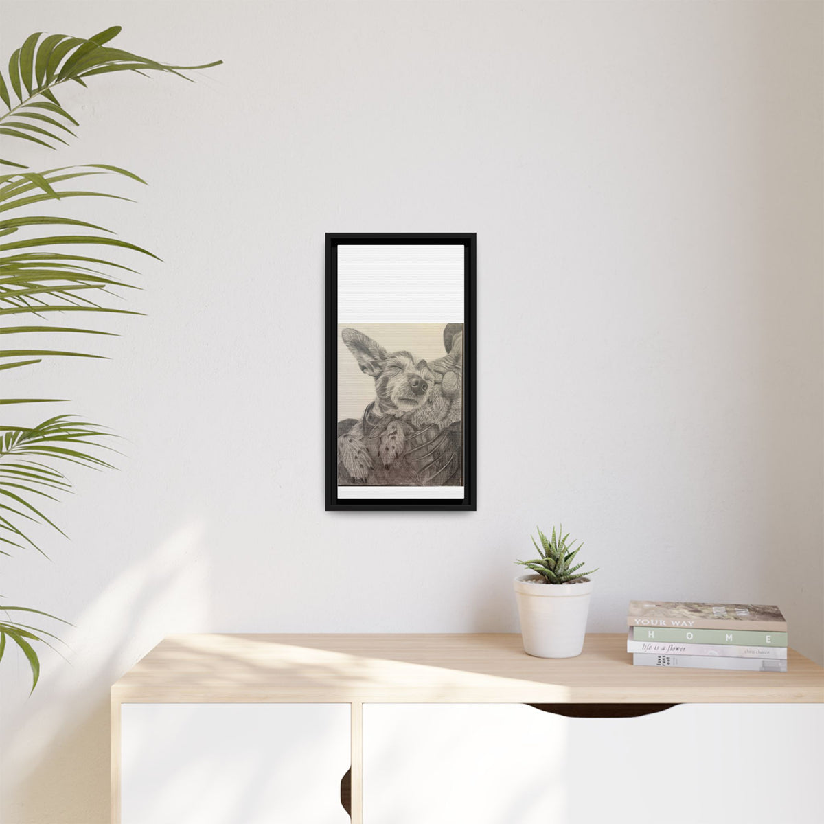 Love needs no address  Matte Canvas (Framed)