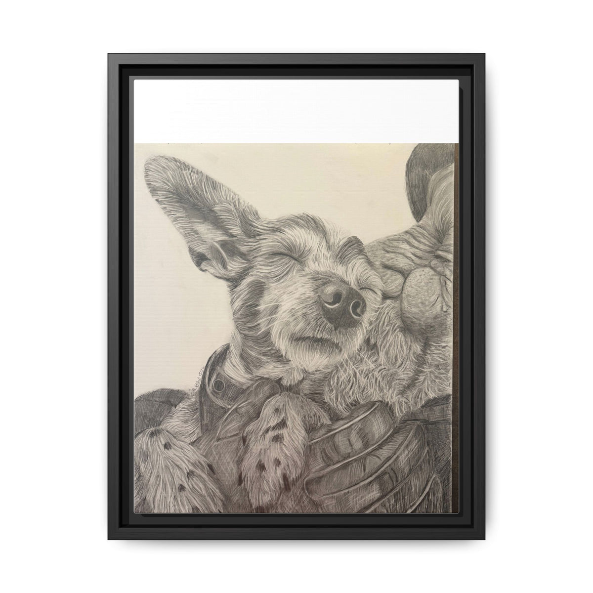 Love needs no address  Matte Canvas (Framed)