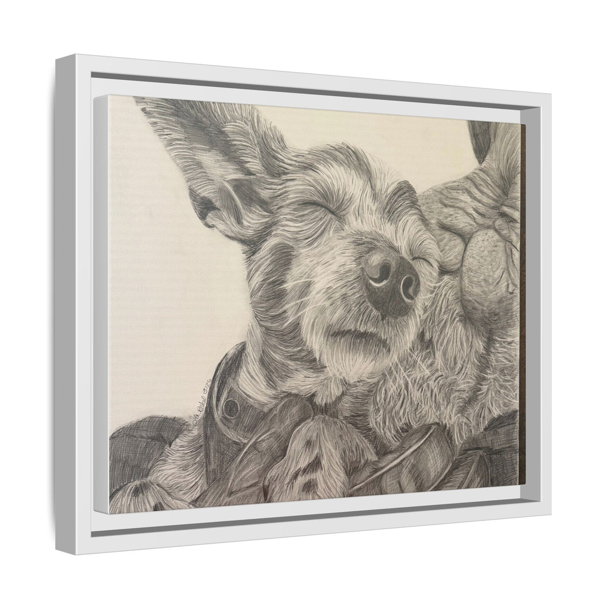 Love needs no address  Matte Canvas (Framed)